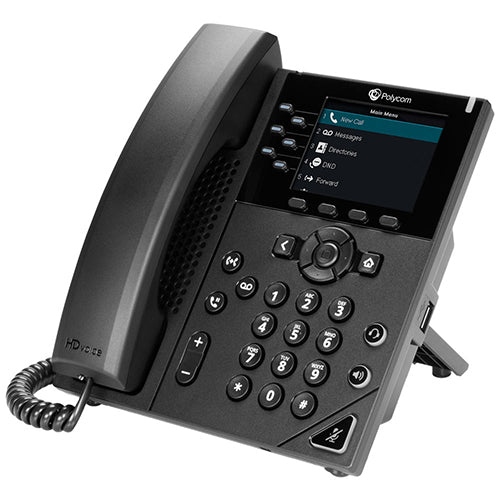 VVX 350 6-line Desktop Business IP Phone with dual 10/100/1000 Ethernet ports. PoE only. Ships without power supply. 3 year partner premier service is included for China. mexico monterrey online teleinformatica del norte teldelnorte.com