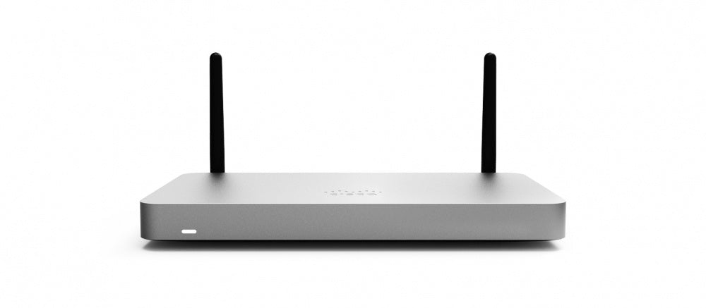 Router Cisco Meraki MX67W con Firewall , Inálámbrico hasta 450 Mbit/s, 5 puertos GbE y Wi-Fi ???8?02.11ac/n Wave 2? USB 3G/4G