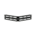 Panel de Parcheo Modular Mini-Com (Sin Conectores), Angulado, Sin Blindaje, Con Etiqueta y Cubierta, de 48 puertos, 1UR