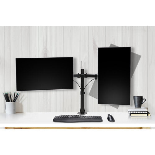 Brazo Soporte Kensington SmartFit® Ergo extensible para dos monitores. Cada brazo es compatible con monitores de hasta 32" y 8 kg/17,6 libras.