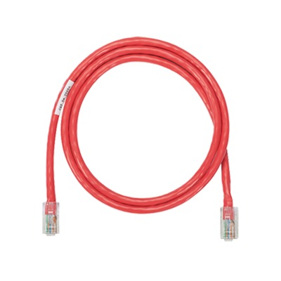 Cable de parcheo UTP Categoría 5e, con plug modular en cada extremo - 1.5 m. - Rojo