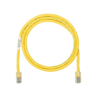 Cable de parcheo UTP Categoría 5e, con plug modular en cada extremo - 3 m. - Amarillo
