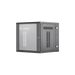 Gabinete PanZone de Montaje en Pared, de 19in, Puerta con Ventana de Seguridad, 12 UR, 635mm de Profundidad, Color Negro
