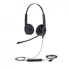 Jabra BIZ 1500 Duo USB, auricular profesional con cancelación de ruido para uso en call center